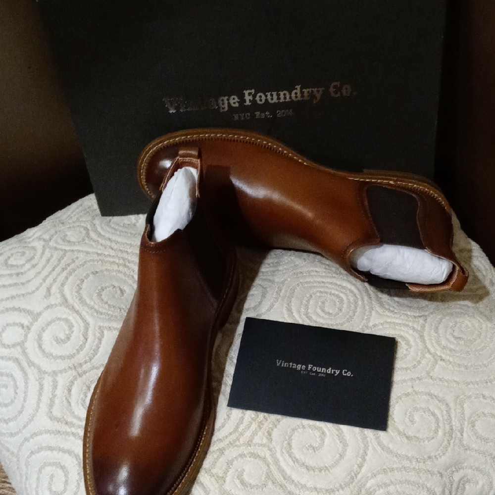 Brown Leather Boots with Sleek Polished Finish